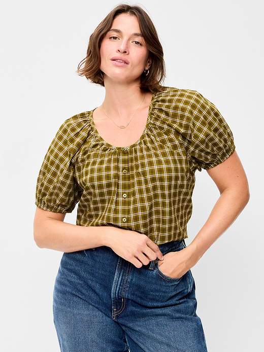 Old Navy Airy Button-Down Top — photo 6
