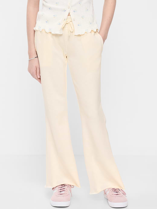 Old Navy Slim French-Terry Flare-Leg Sweatpants for Girls — photo 1