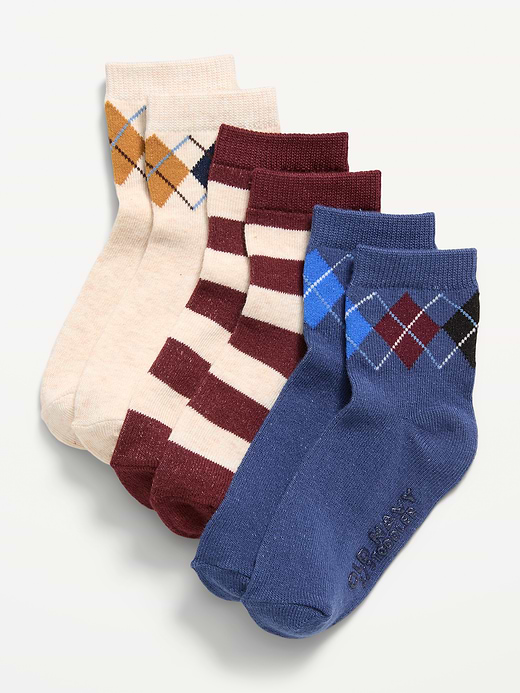 Old Navy Unisex 3-Pack Ankle Socks for Toddler & Baby — photo 1