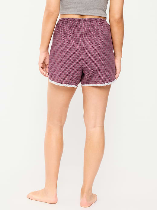 Old Navy Classic Poplin Boxer Pajama Shorts — photo 8