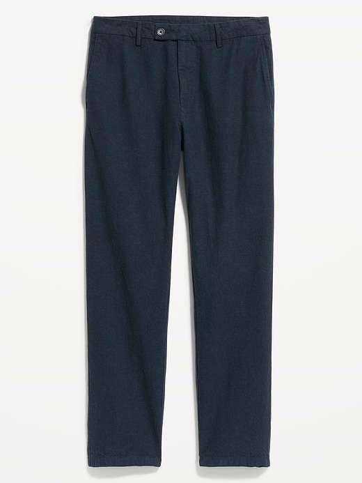Old Navy 90's Straight-Fit Linen-Blend Dress Pants — photo 6