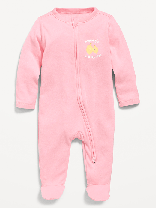 Old Navy Unisex 2-Way-Zip Sleep & Play Footed One-Piece for Baby — photo 1