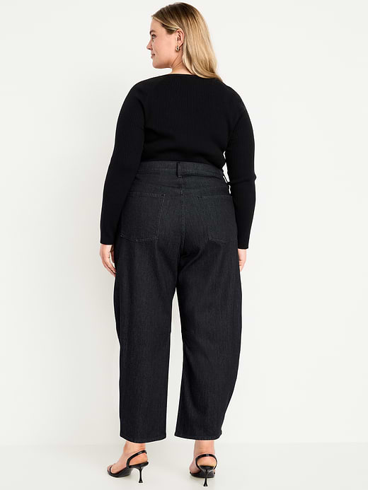 Old Navy High-Waisted Wow Barrel-Leg Ankle Jeans — photo 10