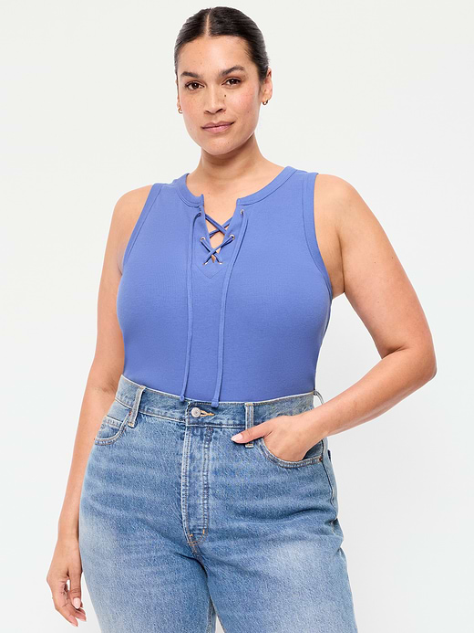 Old Navy Lace-Up Tank Top — photo 9