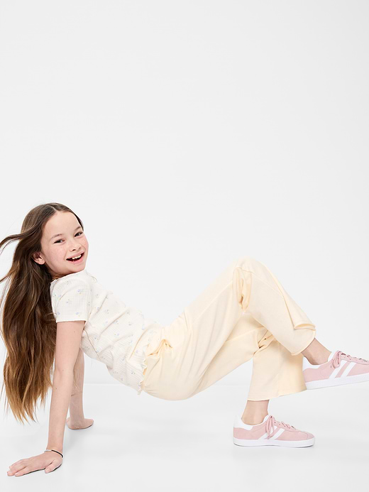 Old Navy Slim French-Terry Flare-Leg Sweatpants for Girls — photo 4