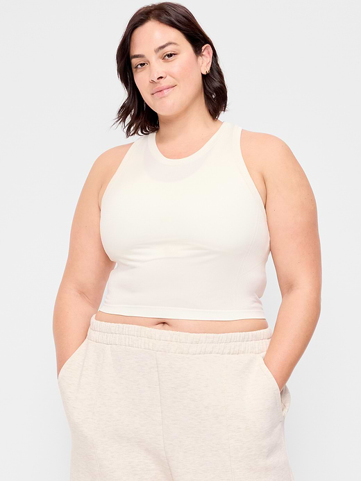 Old Navy Seamless Fitted High-Neck Crop Top — photo 8