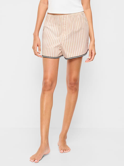 Old Navy Classic Poplin Boxer Pajama Shorts — photo 1
