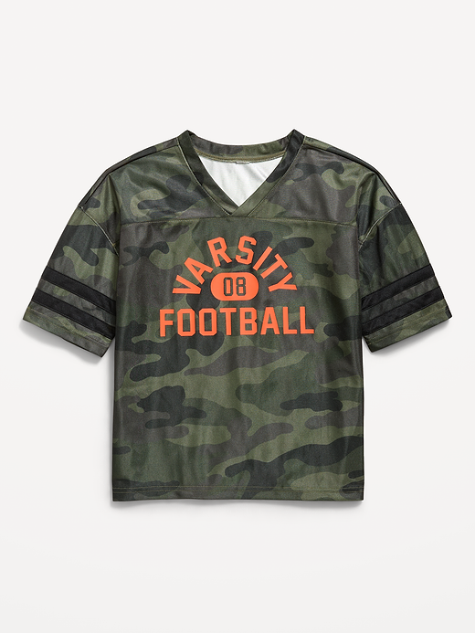 Old Navy Oversized Football-Style Lifestyle Jersey T-Shirt for Boys — photo 3