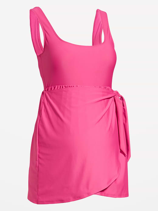 Old Navy Maternity Classic Wrap Swim Dress — photo 3
