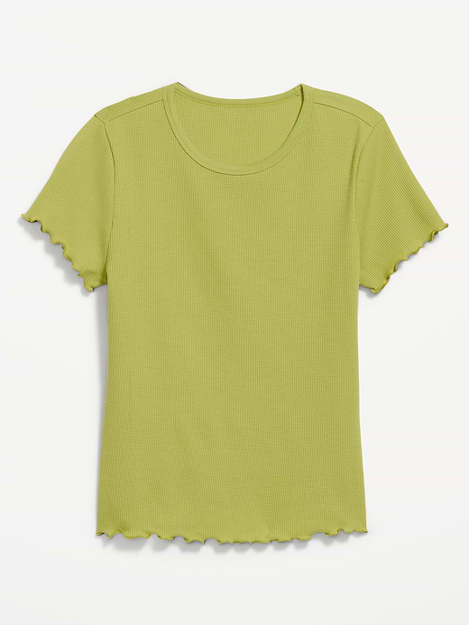 Old Navy Fitted Waffle-Knit Cropped T-Shirt — photo 6