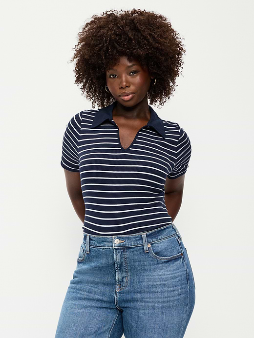 Old Navy Keyhole Polo Top — photo 6