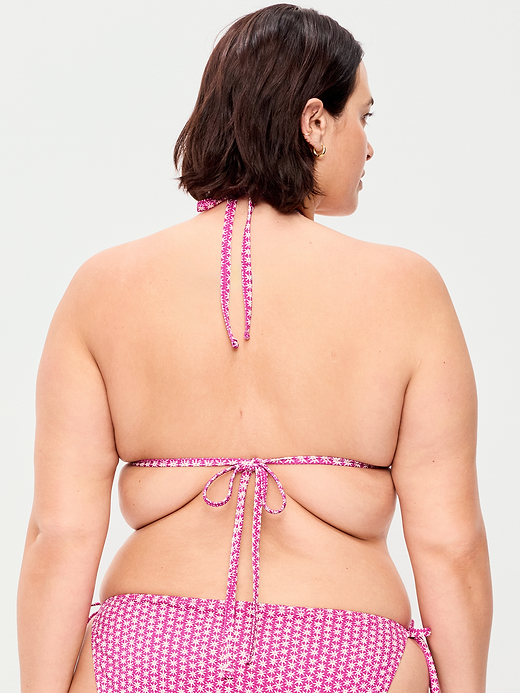 Old Navy Pique Triangle String Bikini Swim Top — photo 8