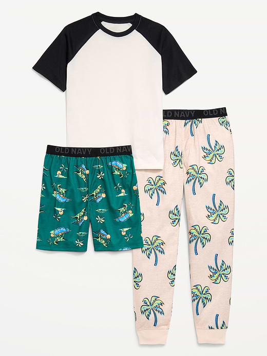 Old Navy 3-Piece Jersey-Knit Pajama Set for Boys — photo 1