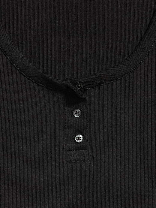 Old Navy Scoop-Neck Fitted Henley Top — photo 5