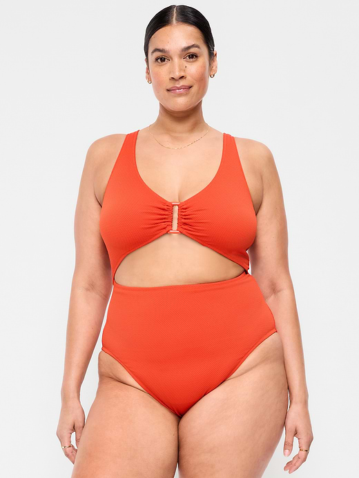 Old Navy Textured One-Piece Cut-Out Swimsuit — photo 8