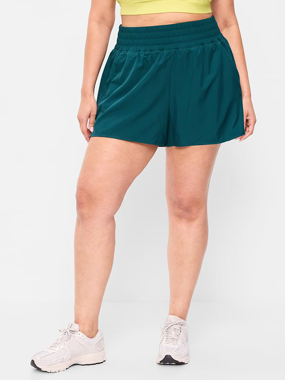 Old Navy Extra High-Waisted Crinkle Run Shorts -- 3-inch inseam — photo 7
