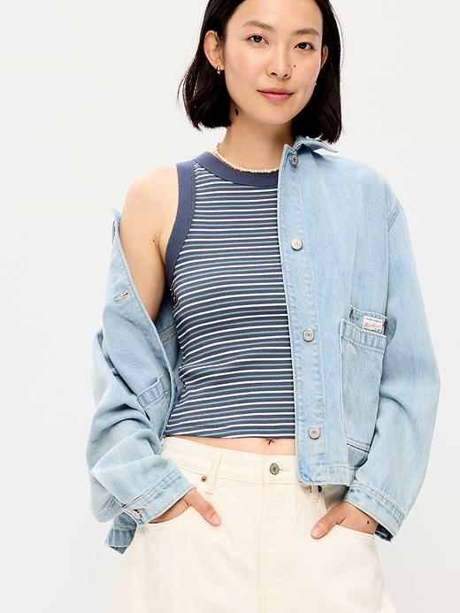 Old Navy Crop Ribbed Tank Top — photo 4