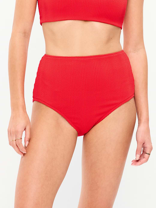 Old Navy High-Waisted Ribbed Bikini Swim Bottoms