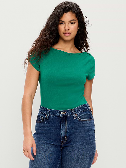 Old Navy Snug Boatneck T-Shirt — photo 5