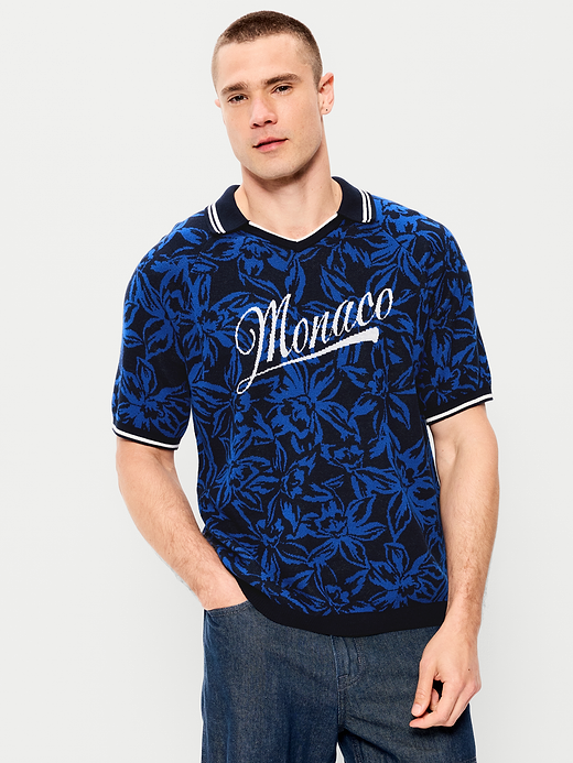 Old Navy Rugby-Style Sweater Polo