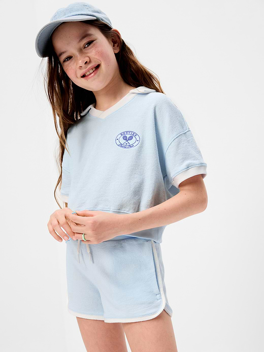 Old Navy Dolphin-Hem Terry Shorts for Girls — photo 4