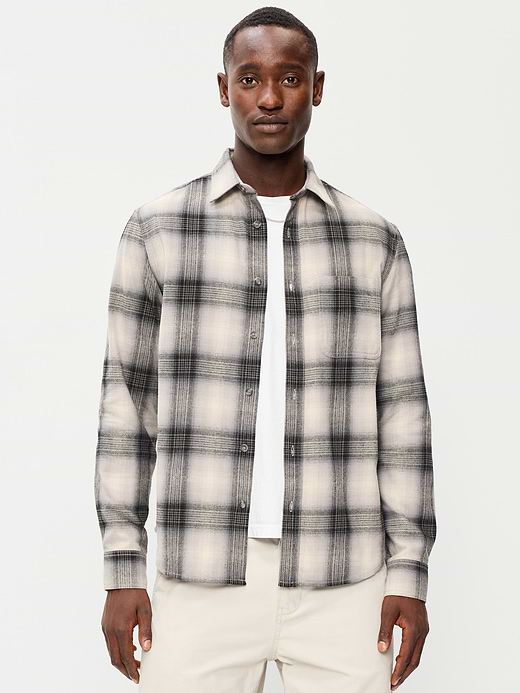 Old Navy Relaxed Long-Sleeve Flannel Pocket Shirt — photo 1