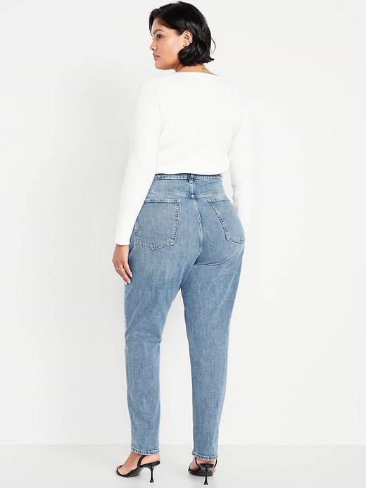 Old Navy Curvy Extra High-Waisted Straight Jeans — photo 8