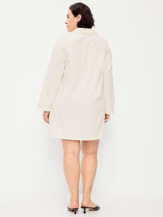 Old Navy Long-Sleeve Popover Jean Mini Dress — photo 9