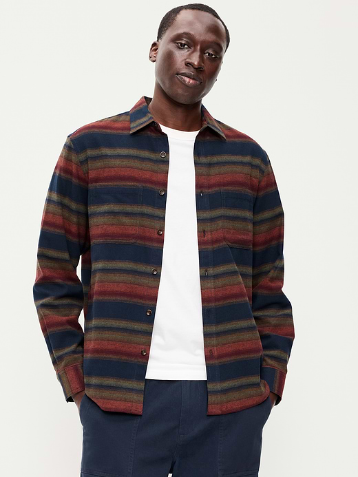 Old Navy Relaxed Long-Sleeve Flannel Pocket Shirt — photo 1