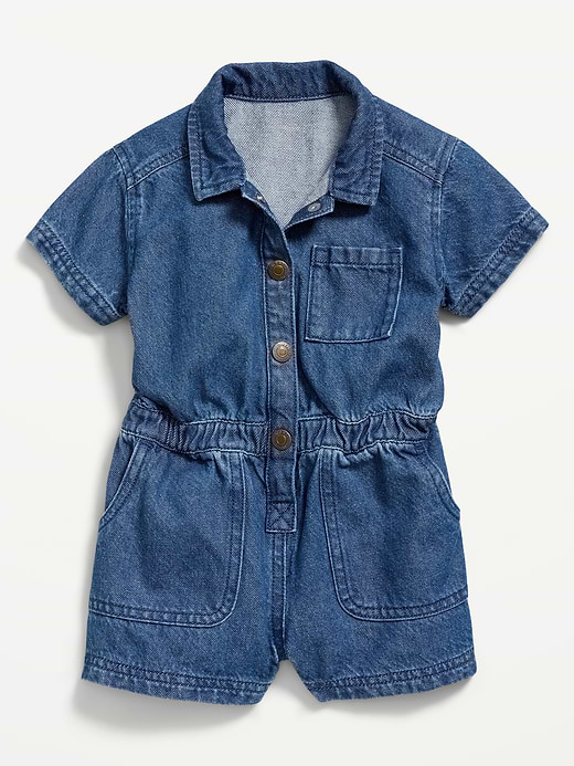 Old Navy Short-Sleeve Utility Romper for Toddler Girls — photo 3