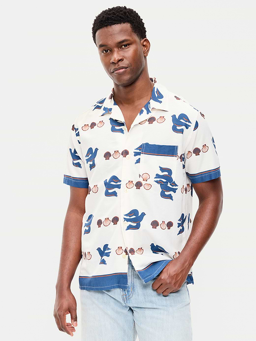 Old Navy Short-Sleeve Floral Camp Shirt