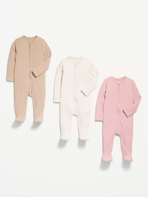 Old Navy 2-Way-Zip Sleep & Play Footed One-Piece 3-Pack for Baby — photo 5