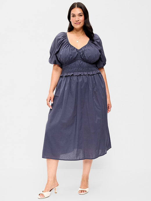 Old Navy Fit & Flare Prairie Midi Dress — photo 9