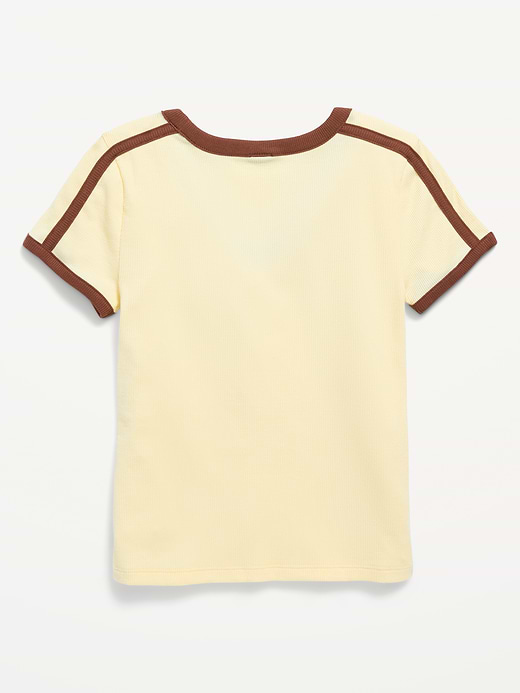 Old Navy Fitted Short-Sleeve Graphic T-Shirt for Girls — photo 4