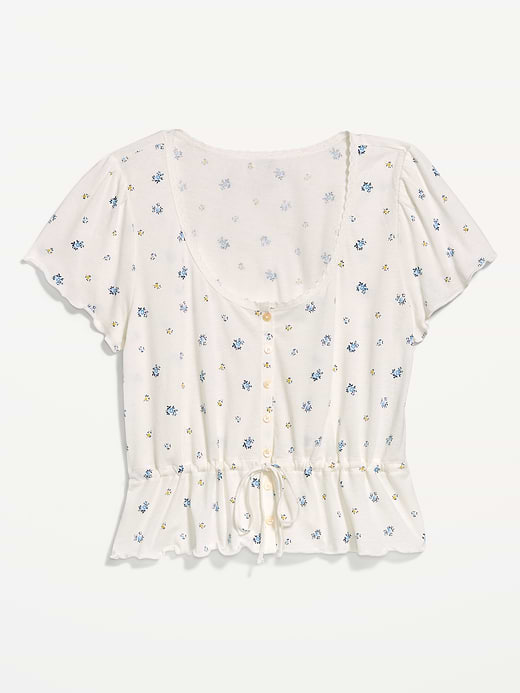Old Navy Lace-Trim Button-Down Top — photo 5