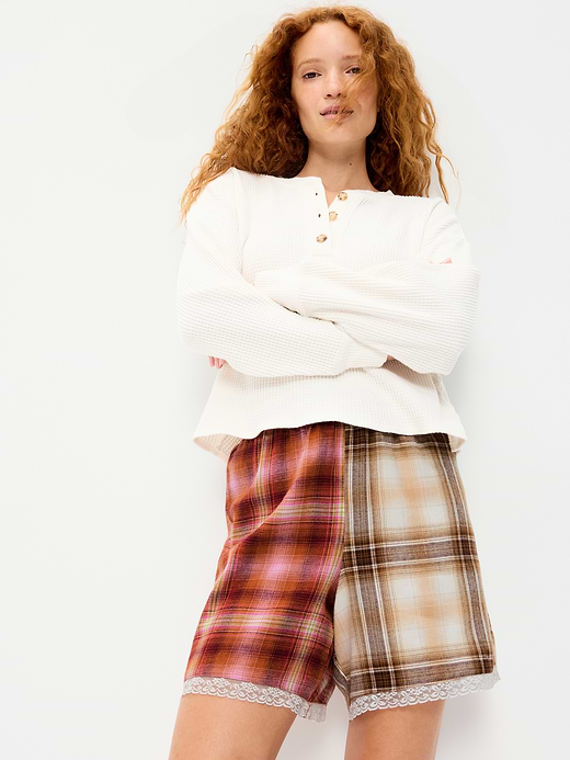 Old Navy Flannel Boxer Pajama Shorts — photo 4