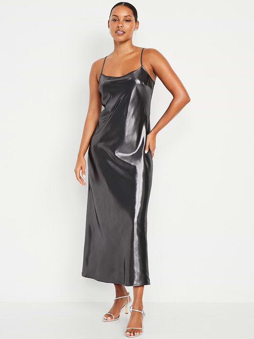 Old Navy Shine Satin Maxi Dress — photo 1