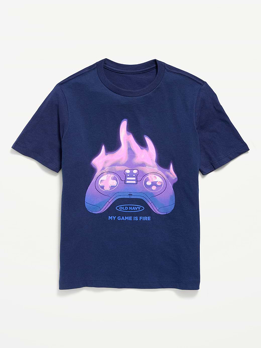 Old Navy Short-Sleeve Logo-Graphic T-Shirt for Boys — photo 3