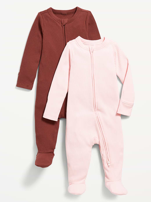 Old Navy 2-Way-Zip Sleep & Play Footed One-Piece 2-Pack for Baby — photo 1