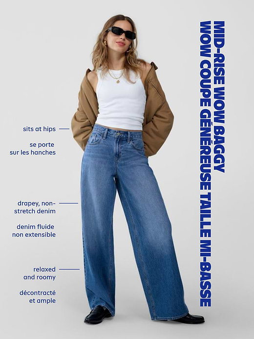 Old Navy Mid-Rise Wow Baggy Wide-Leg Jeans — photo 6