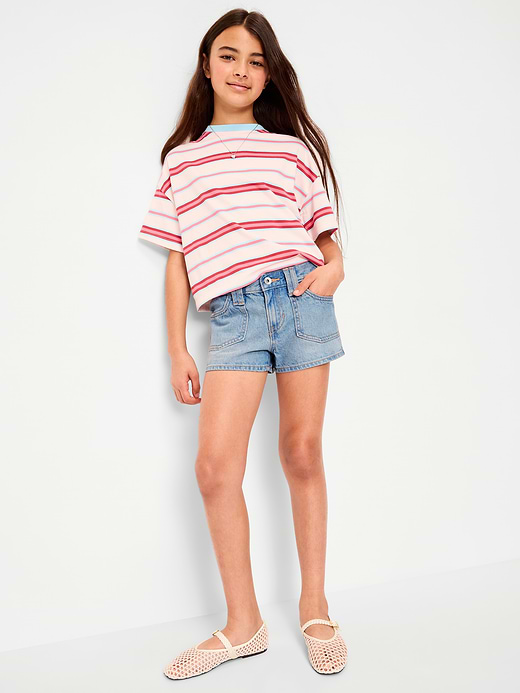 Old Navy Low-Rise Utility Jean Shorts for Girls — photo 4