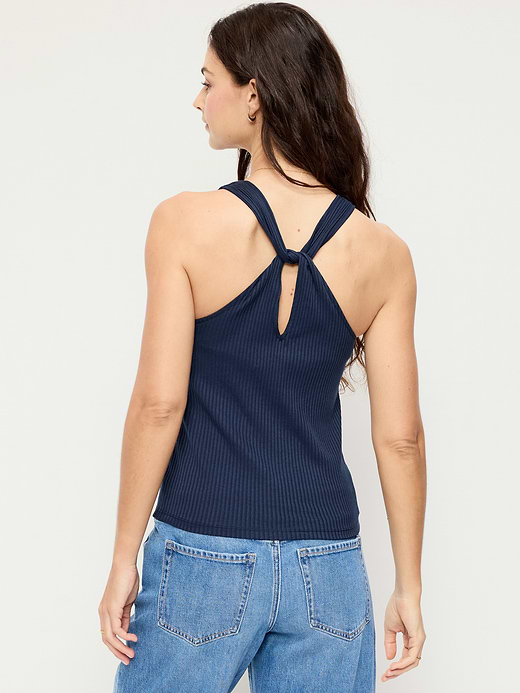 Old Navy Ribbed Loop-Back Halter Top — photo 3