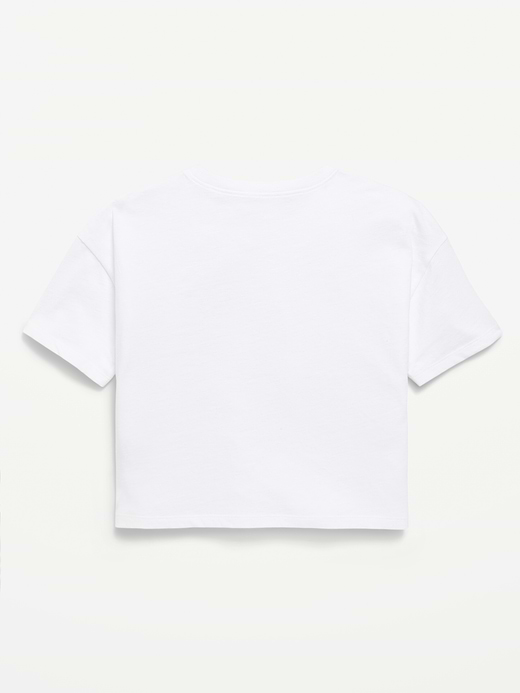 Old Navy Hello Kitty® Oversized Graphic Cropped T-Shirt for Girls — photo 3