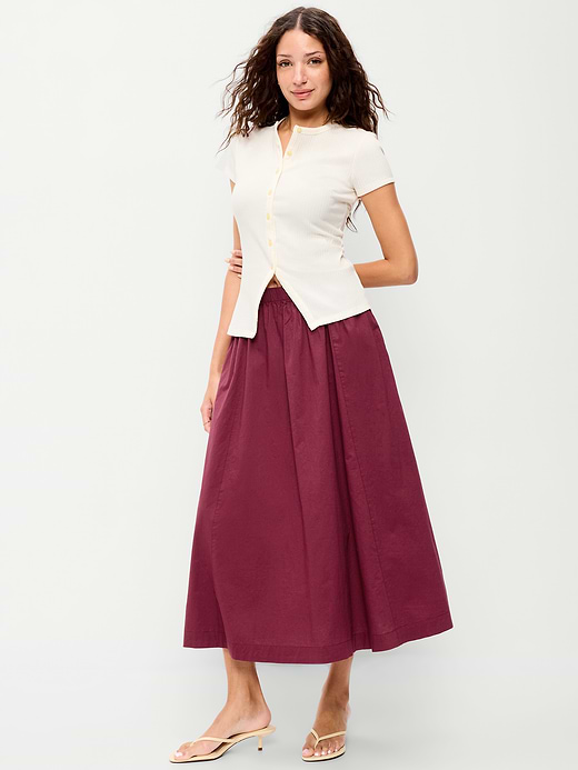 Old Navy Poplin Midi Skirt — photo 1