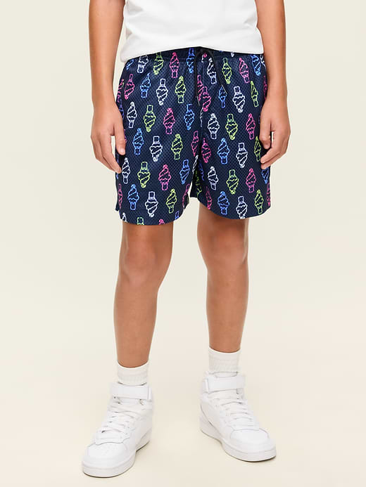 Old Navy Printed Knee Length Mesh Shorts for Boys — photo 1