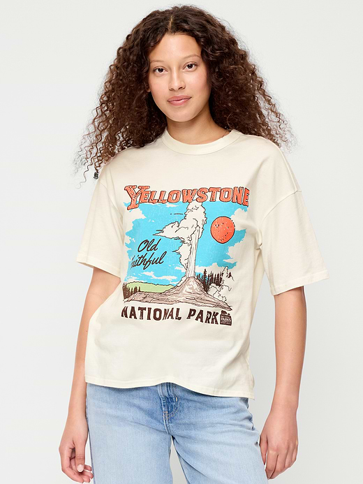 Old Navy Yosemite National Park Crew-Neck Oversized T-Shirt — photo 1