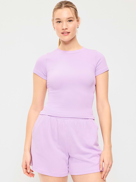 Old Navy Exhale Seamless Fitted Rib T-Shirt — photo 6