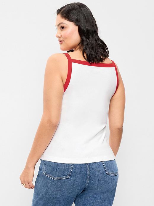 Old Navy Snug Apron-Neck Tank Top — photo 19