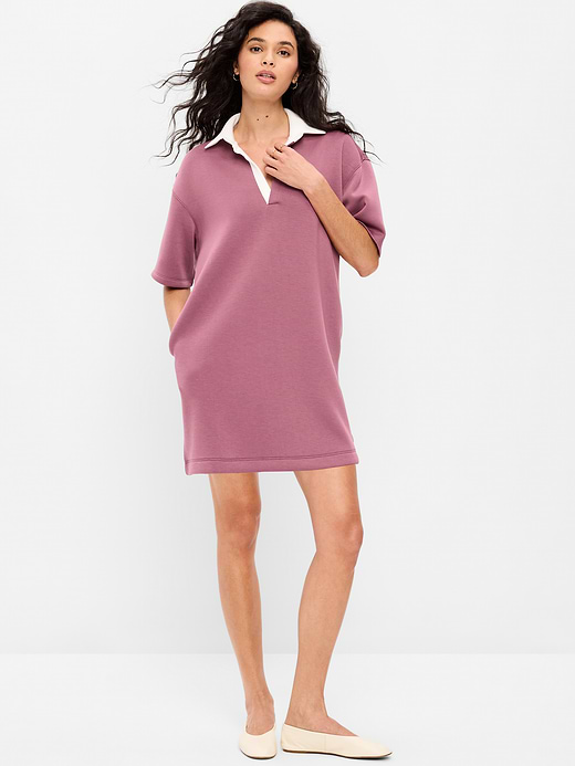 Old Navy Bounce Fleece Short-Sleeve Polo Dress — photo 1