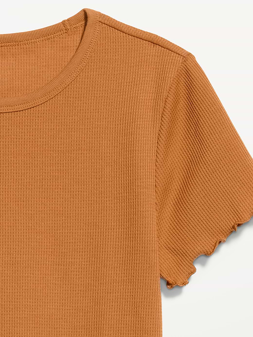 Old Navy Fitted Waffle-Knit Cropped T-Shirt — photo 5